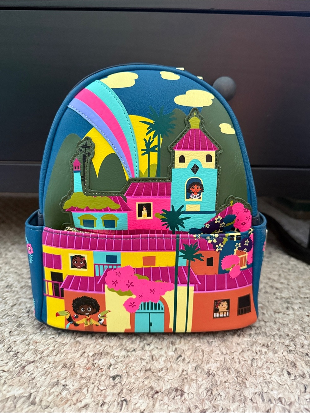 Loungefly Kids Encanto Mini Backpack - Teal, Pink & Yellow